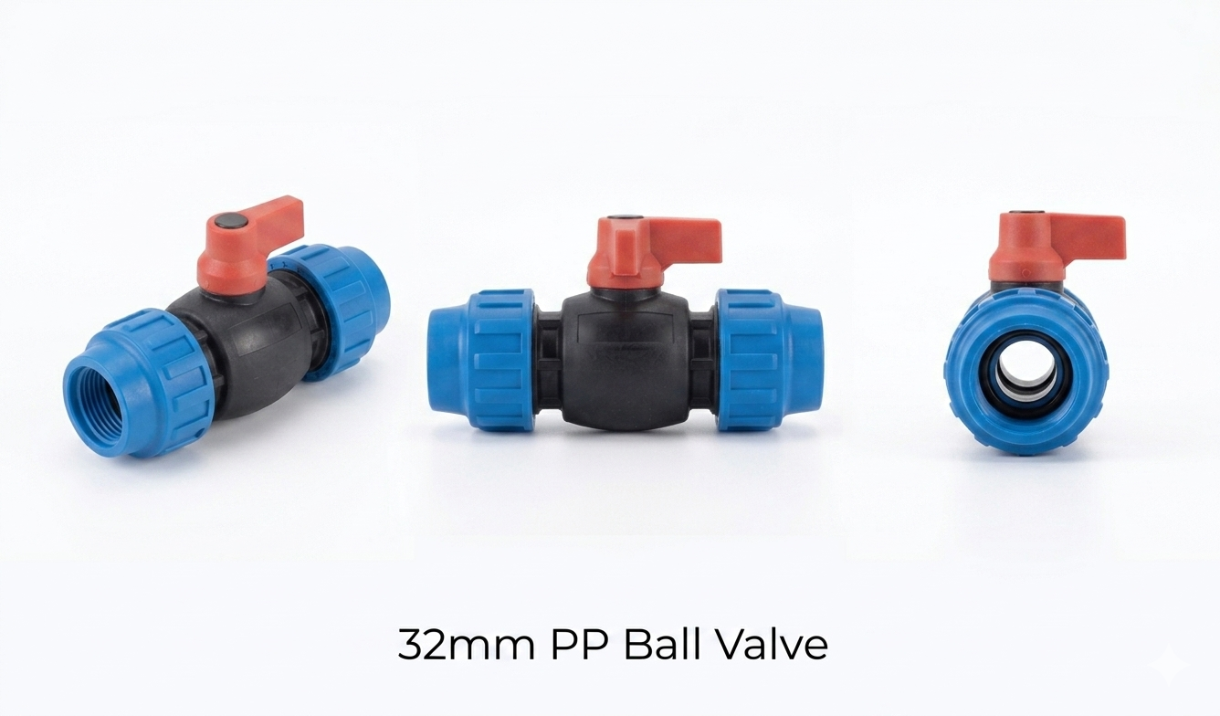 32mm HDPE Ball Valve - Image 3